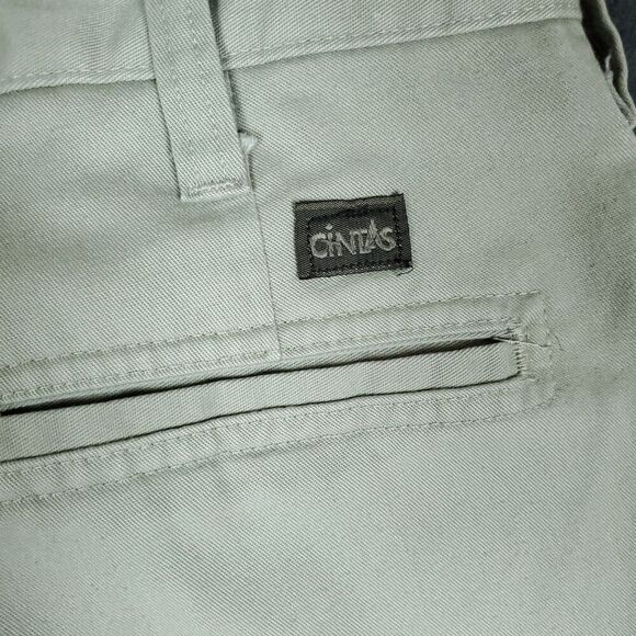 Cintas Comfort Flex Cargo Work Uniform Pants Men's Beige Size 38x31 - Picture 15 of 16